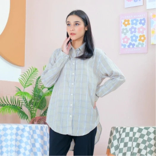RILLEY - Kemeja Blus Julia Atasan Blouse Wanita-80DAVE