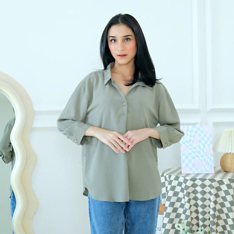 RILLEY - Kemeja Blus Ulfi Atasan Blouse Wanita